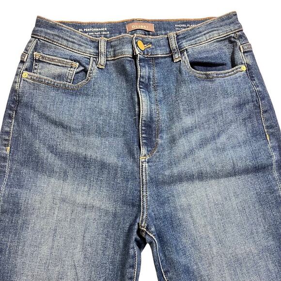 DL1961 Rachel Flare Ultra High Rise Instasculpt Denim Jeans Size 29 Stellar - Picture 5 of 12